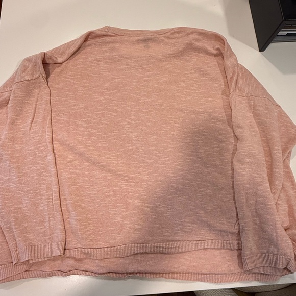 Eileen Fisher Pink/Peach Crew Neck Sweater - Picture 3 of 3